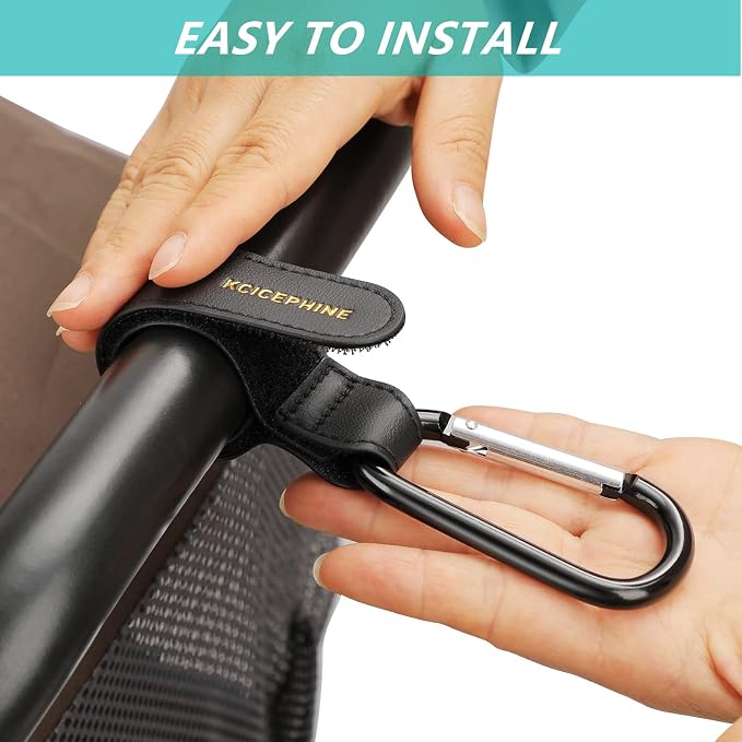 4Pack Universal Baby Stroller Hooks Clips - Image 2