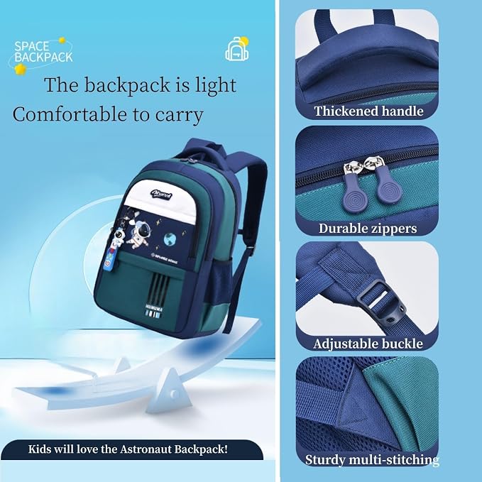 Astronaut-space Backpack for Boys-Girls Elementary Middle School Bookbag - Image 6