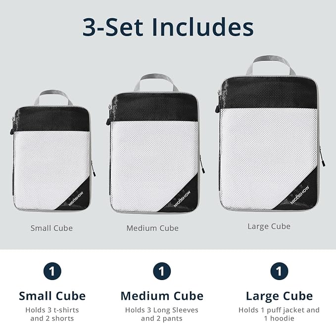 6 Set Compression Packing Cubes - Image 3