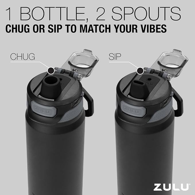 ZULU Powerfill Pro 40oz Stainless Steel Water Bottle - Image 7