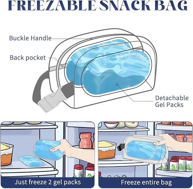 Cerbonny Small Cooler Bag Freezable Lunch Bag - Image 2