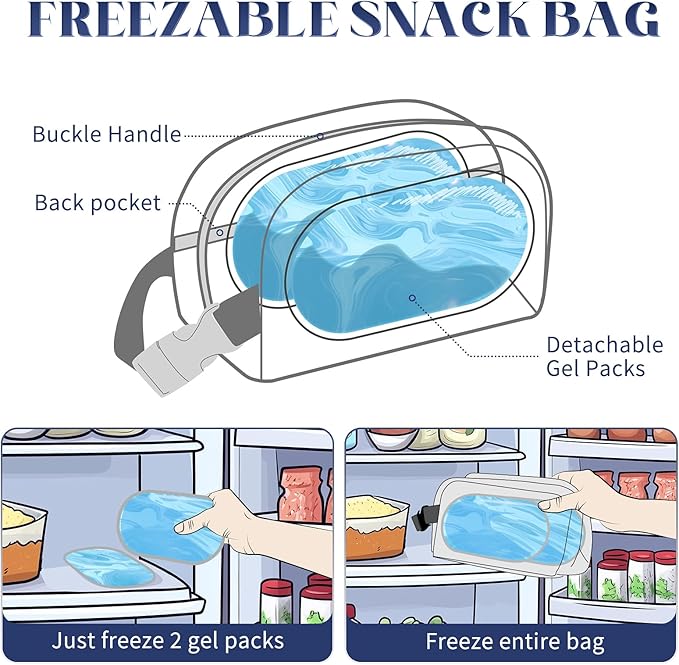 Cerbonny Reusable Lunch Bag, Freezable Insulated Cooler Bag, Leak-Proof - Image 2