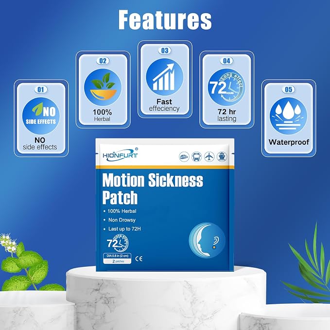 80ct Motion Sickness Patches – Sea Sickness Patches - Image 4