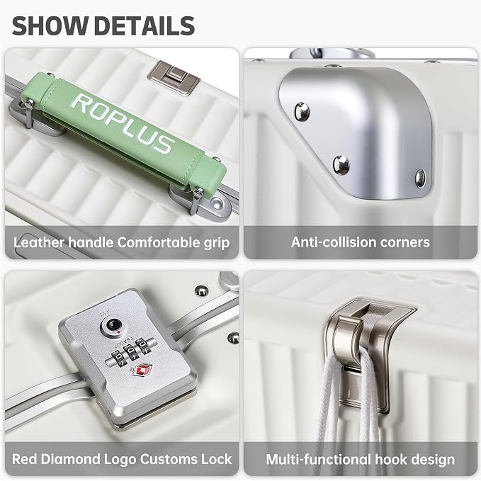 Aluminium Frame Checked-Luggage - Image 6