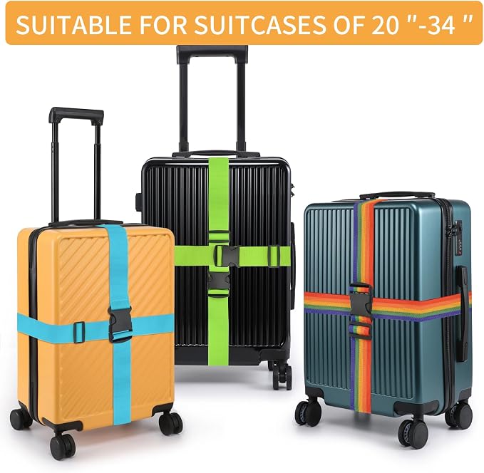 BILIONE Luggage Straps, TSA Approved Add a Bag Premium Accessory - Image 3