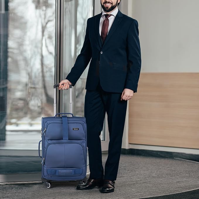 Hanke 20 Inch Softside Expandable Carry On Luggage - Image 7
