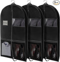 3 Pack 43" Garment Bags for Travel and Storage, Suit and Dress Bags by alladaga