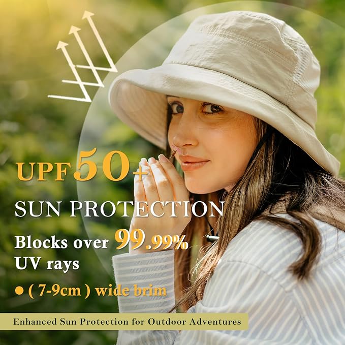 TOP-EX XL/XXL Women’s Wide Brim Bucket Sun Hat - Image 4