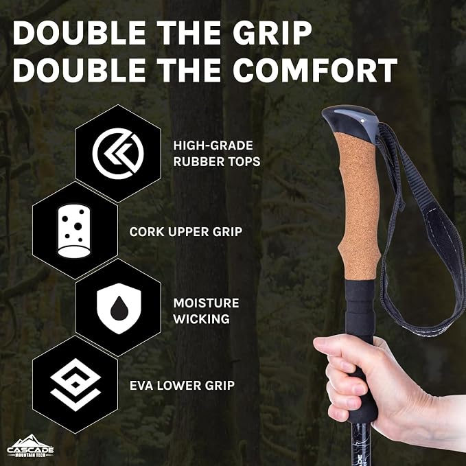 Cascade Mountain Tech Trekking Poles - Image 5