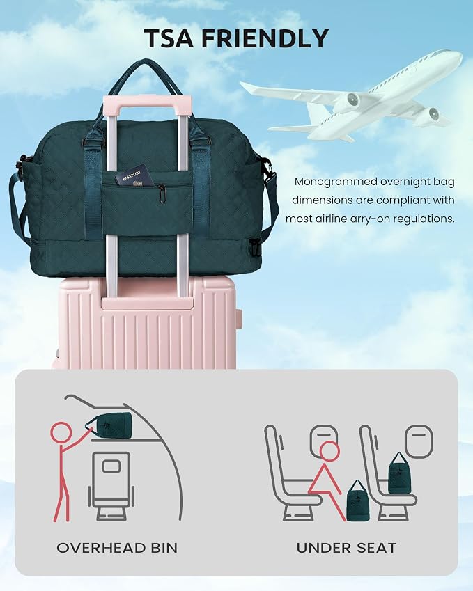 Teenage Girl Gifts 8-10-Initial Travel Bag - Image 6