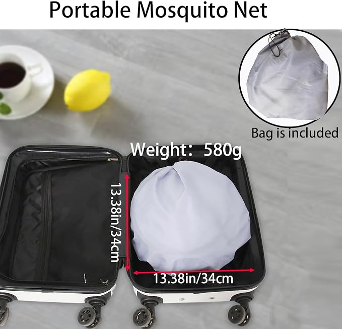 CMINGJ Portable Mosquito Net Foldable Pop-Up Travel Mosquito Net - Image 6
