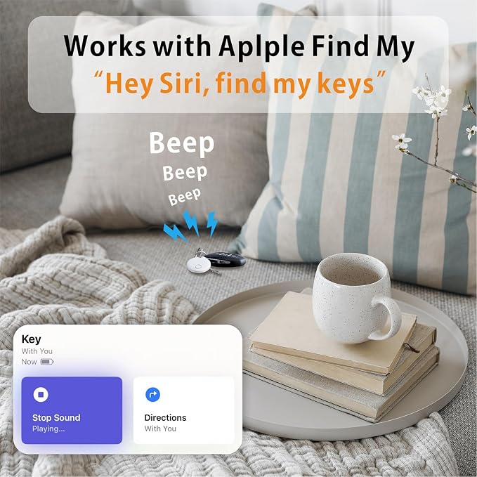 Air Tracker 4 Pack, Smart Bluetooth Tracker Works - Image 2