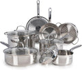 T-fal Stainless Steel Cookware Set, 11 Piece, Induction Cookware, Oven Safe to by T-falbrand