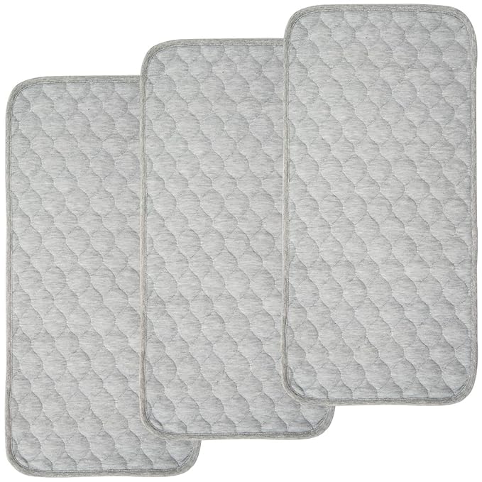 BlueSnail Quilted Thicker Waterproof Changing Pad Liners 3 Count by BlueSnail