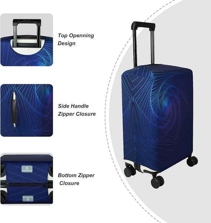 Explore Land Travel Luggage Cover Suitcase Protector Fits 18-22 Inch Case - Image 3