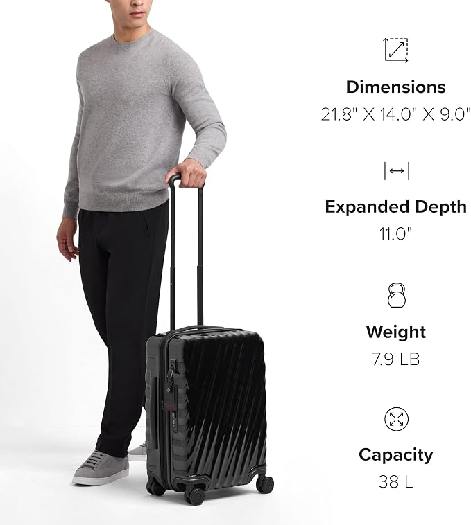 TUMI - 19 Degree International Expandable 4 Wheeled Carry-On - Hard Shell - Image 7