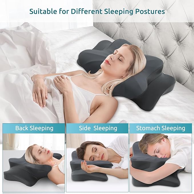 DONAMA Cervical Pillow for Neck and Shoulder, Contour Memory Foam Pillow - Image 3
