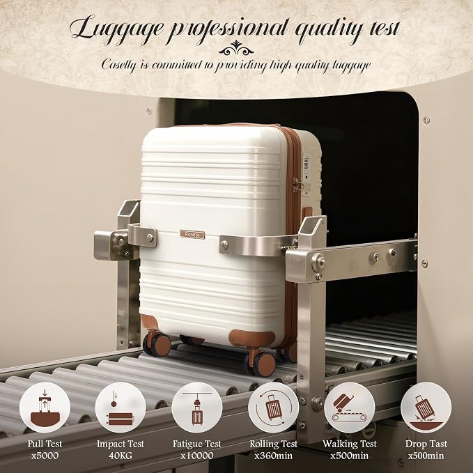 Luggage Sets with spinner wheels, PC+ABS Hard Shell Travel Luggage, Lightweight - Image 5