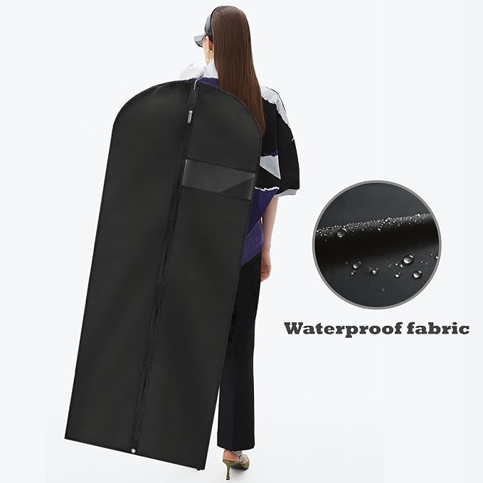 Dress Bags for Gowns Long, Suit Bag Cover for Storage and Travel - Image 6