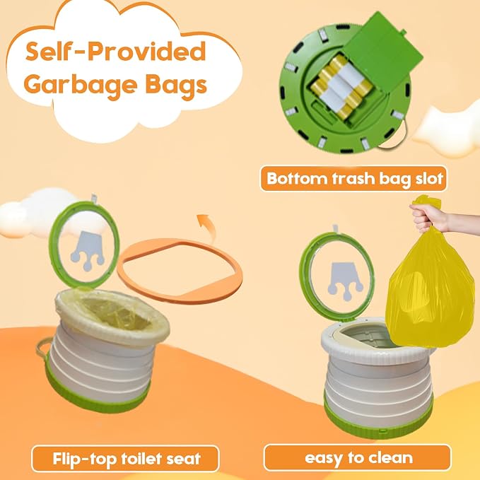 SunnySmile Portable Toilet for Kids, Portable Potty Seat for Toddler Travel - Image 4