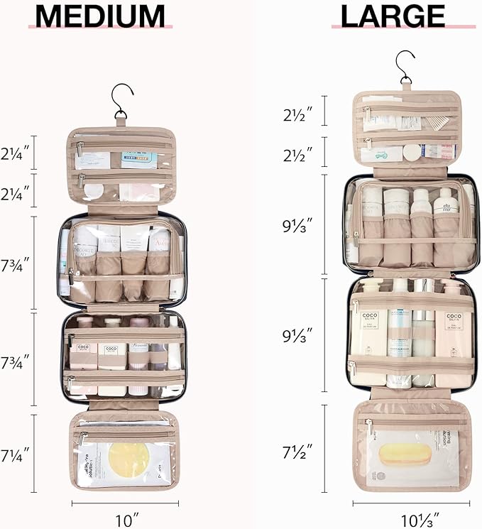 BAGSMART Toiletry Bag Hanging Travel Makeup Organizer - Image 5