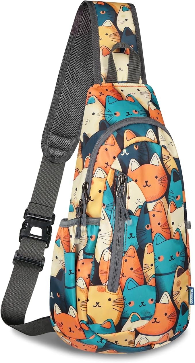 TITECOUGO Small Sling Bag, Lightweight Crossbody Backpack by TITECOUGO