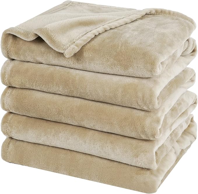 PHF Oversized King Fleece Blanket 120"x120", No Shed No Pilling Big Soft Blanket by PHF