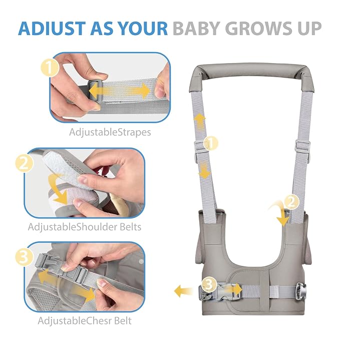 Baby Walking Harness-Handheld Assistant Belt- Toddler Infant Walking Aid - Image 4