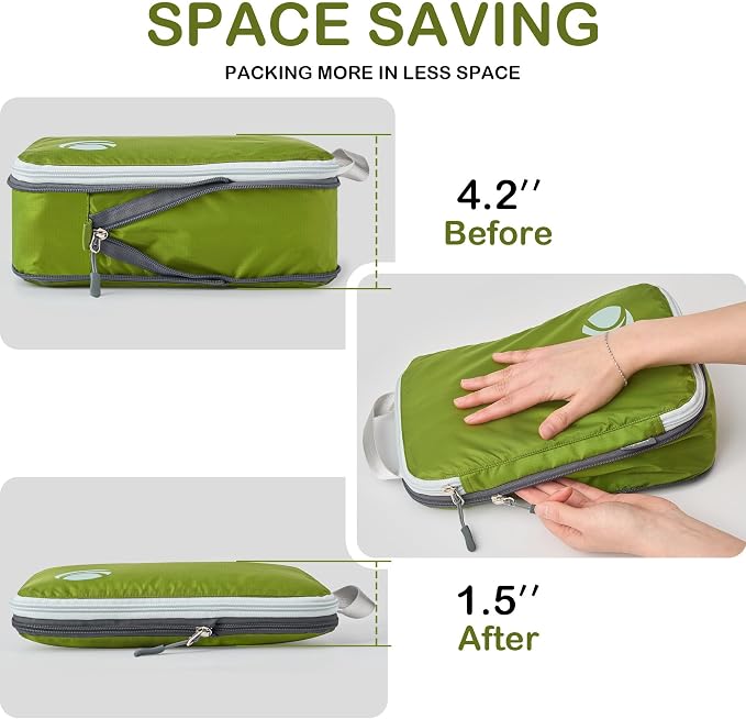Cipway Compression Packing Cubes, Lightweight Travel Luggage Organizers - Image 3