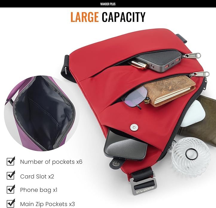 WANDER PLUS® Anti Theft Crossbody Travel Bag - Image 9