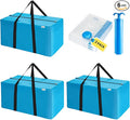2-in-1 Space Saving Storage Bundle: Extra Large Blue Moving Bag + Transparent by Unknown