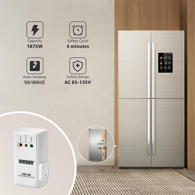 Ludger Power Surge Protector for Appliances, ETL Certified, Unique Side Socket - Image 5
