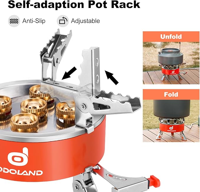 Odoland 9000W Portable Camping Stove Lightweight Camp Stove Collapsible - Image 4