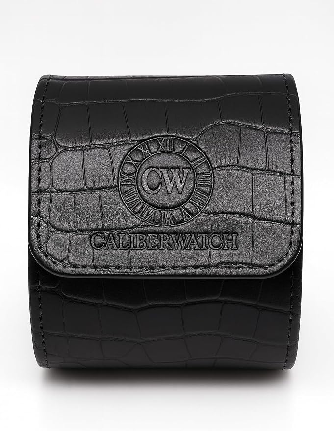 Genuine Napa Leather Watch Roll Travel Case by CaliberWatch