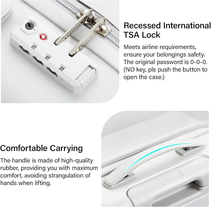 Hanke 24 Inch Checked Luggage - Image 8