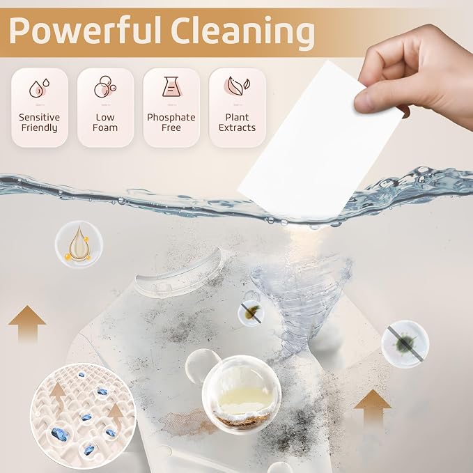 Poesie Laundry Detergent Sheets Magnolia Scent 160 Sheets 80 Large Loads - Image 4