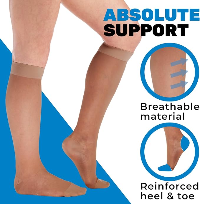 Made in USA - Wide Calf Compression Stockings - Image 4