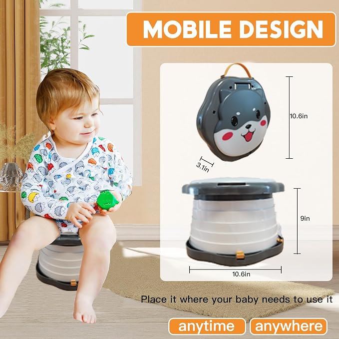 SunnySmile Toddler Travel Potty, Kids Portable Potty, Applicable to Travel - Image 5