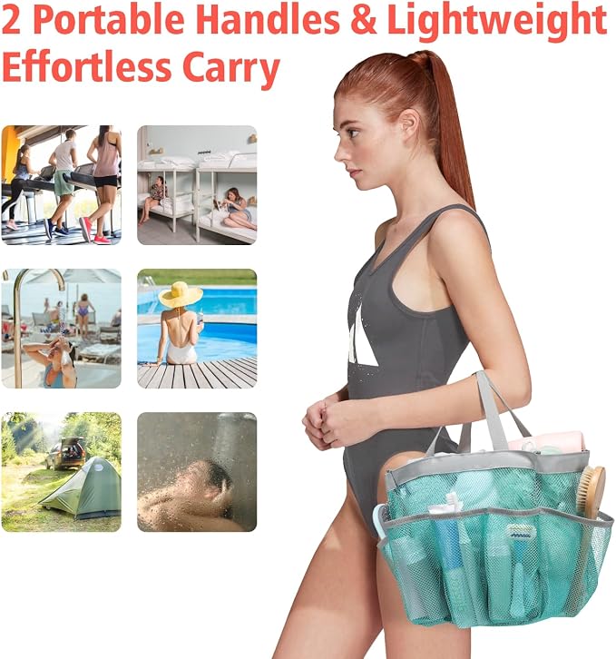F-color Mesh Shower Caddy Portable - Image 6