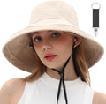 vidsel Womens Sun Hats Wide Brim Reversible Bucket Cotton Hat Packable Summer by vidsel