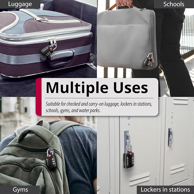 Fosmon TSA Approved Locks for Luggage. Suitcase Locks - Image 6