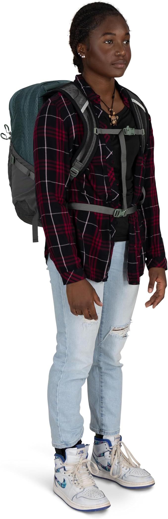 Osprey Quasar 26L Commuter Backpack, Cascade Blue/Coal Grey Heather - Image 12