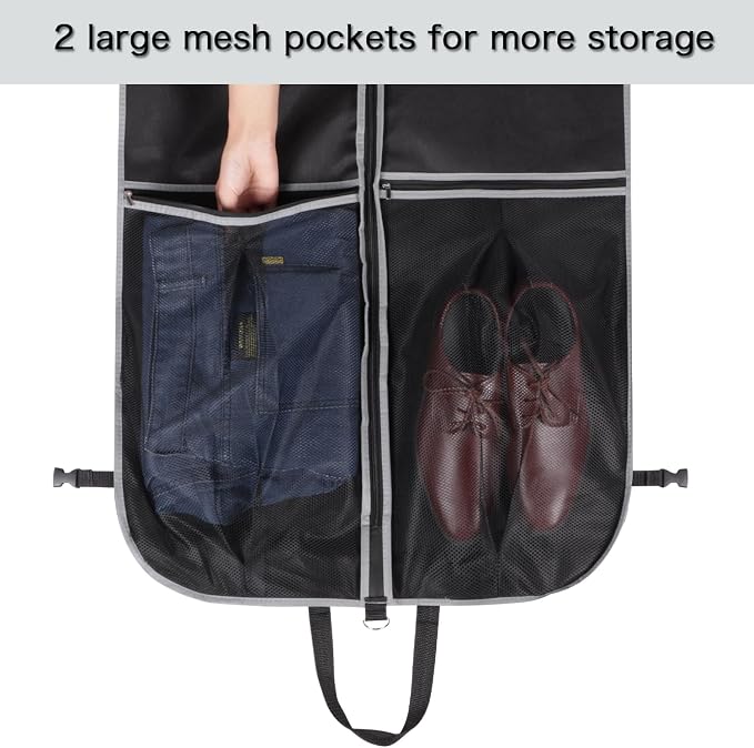 Zilink Upgrade 60" Garment Bag for Long Coat, Gown and Choir Robe - Image 5