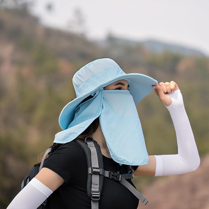 Sun Hats for Men Women Fishing Hat UPF 50+ Breathable Wide Brim Summer UV - Image 4