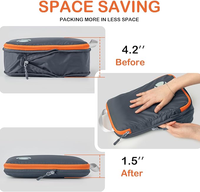 Cipway Compression Packing Cubes, Lightweight Travel Luggage Organizers - Image 3