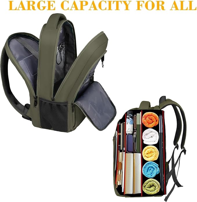 MATEIN 15.6 Inch Travel Laptop Backpack, Sturdy Computer Backpack - Image 5