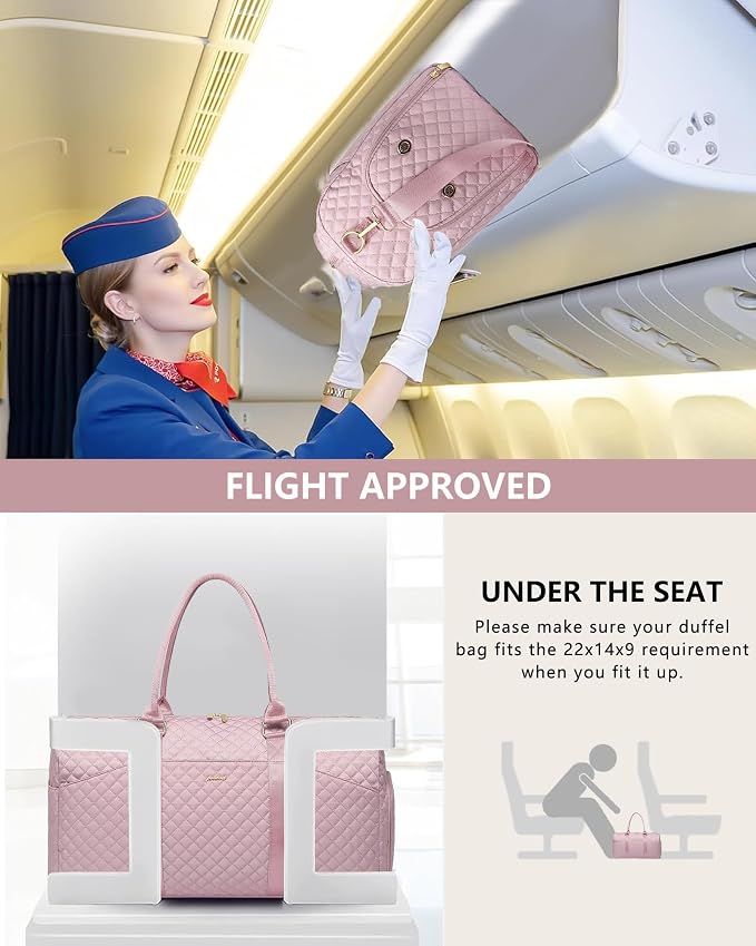 Women Weekender Travel Duffle Bag: Travel Duffel Overnight Bags - Image 7