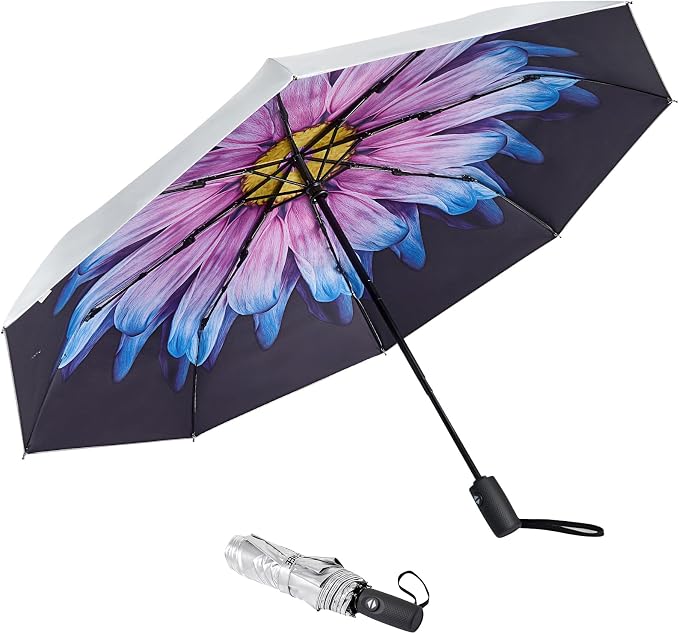 G4Free UPF 50+ UV Protection Large Travel Umbrella 42/46 Inch Auto Open Close - Image 8