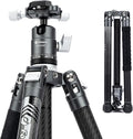 Fotopro Carbon Fiber Tripod for Camera 2lbs Ultralight 62 Inch Travel Camera by Fotopro