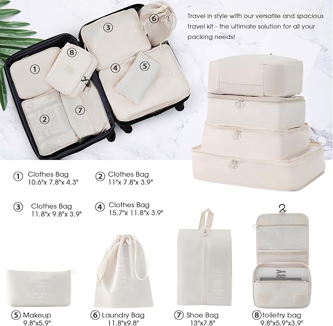 Merax Luggage sets of 13 Piece 16 20 24 28 IN Carry on Luggage sets 4 piece - Image 3